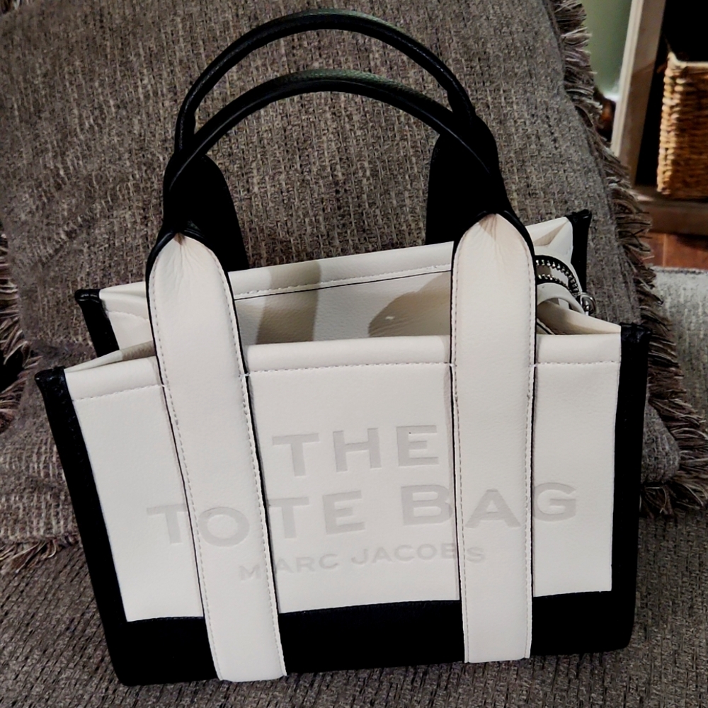 Marc Jacobs cream small tote bag